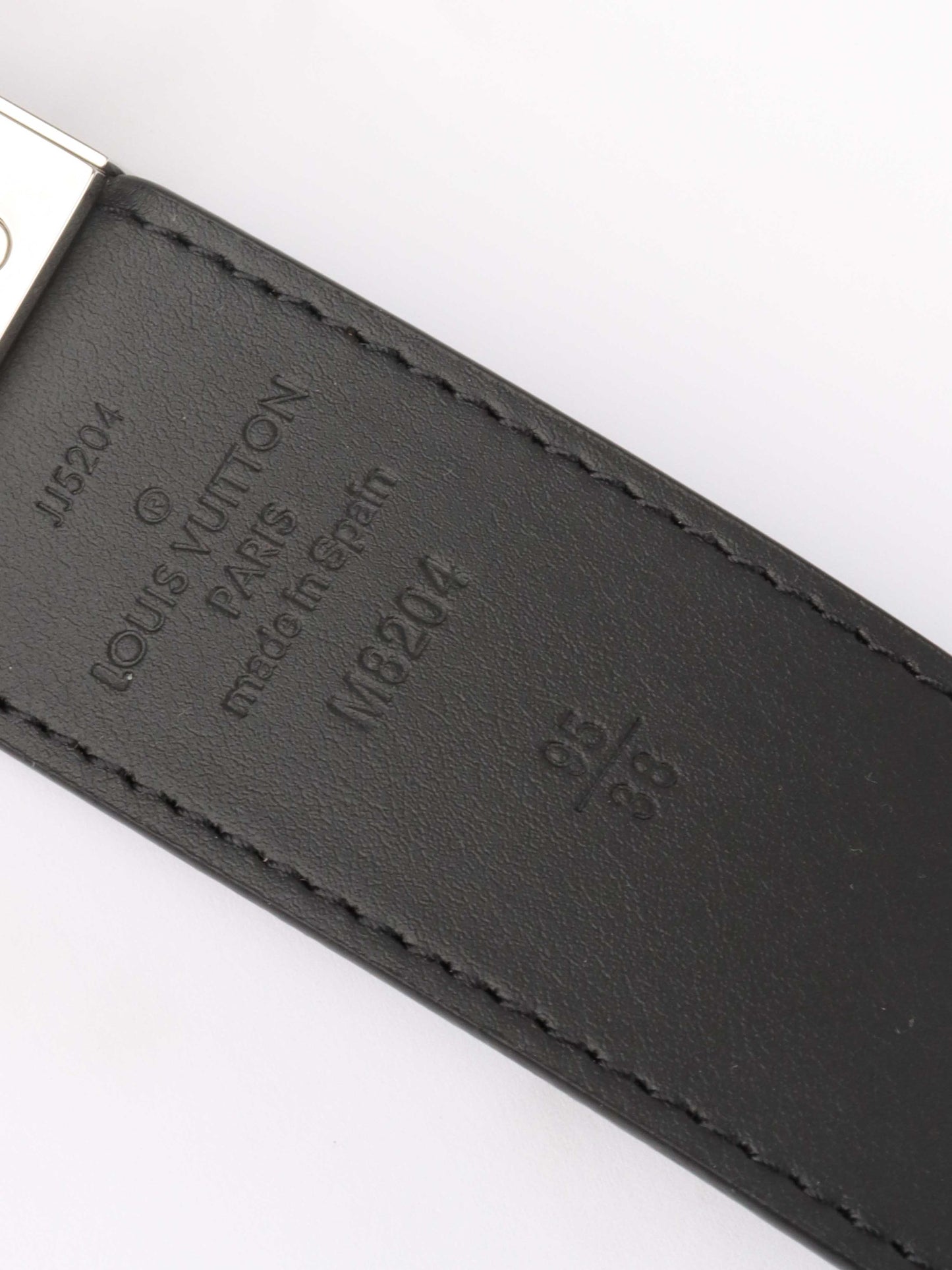 Louis Vuitton Black Leather Damier Infini Ceinture Boston Belt 95/38.