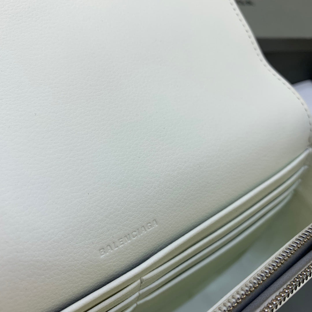 Top Quality Bondage Wallet With Chain White, For Women, Bags 8in/20cm