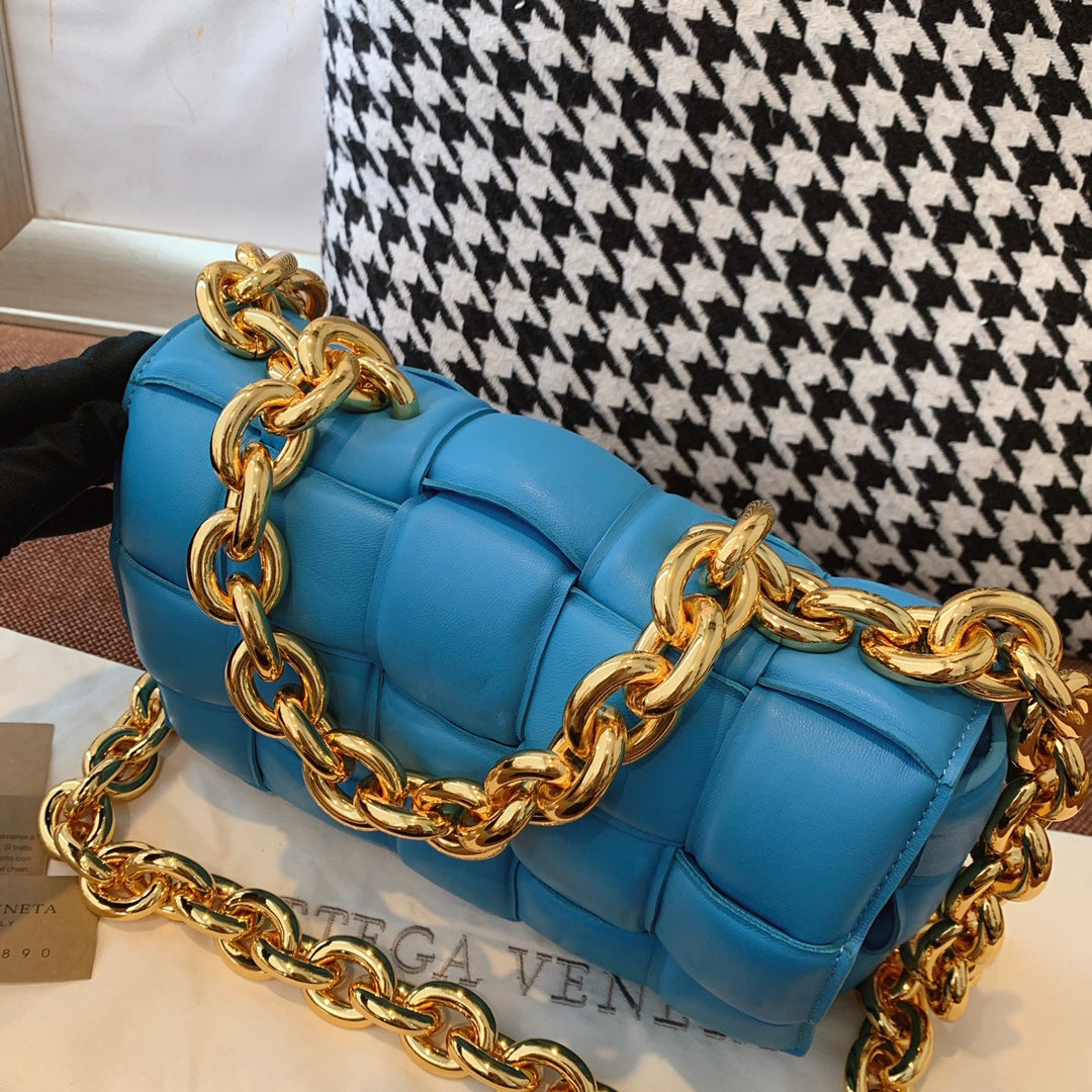 Top Quality Chain Cassette Blue, For Women, Women’s Bags 10.2in/26cm