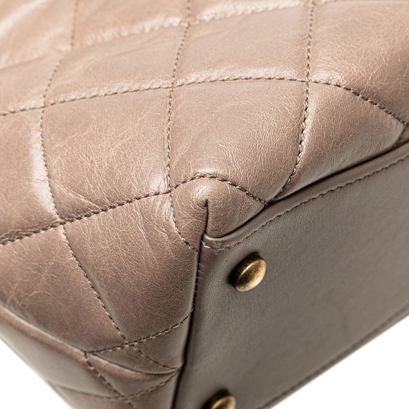 Chanel Coco Mark Matelasse Leather 2way Bag