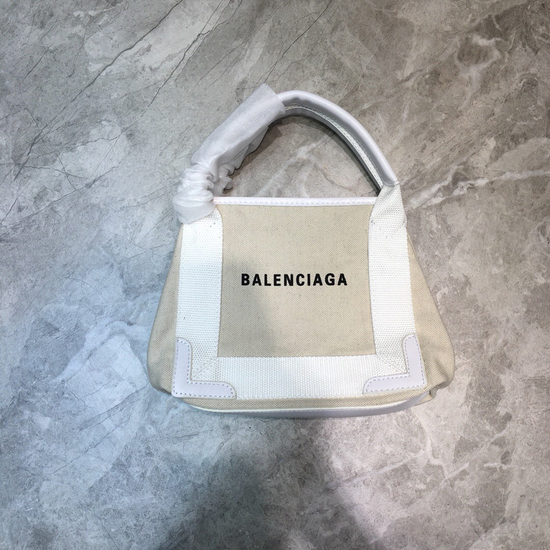 Top Quality Navy XS Tote Bag In White, For Women, Bags 12.6in/32cm