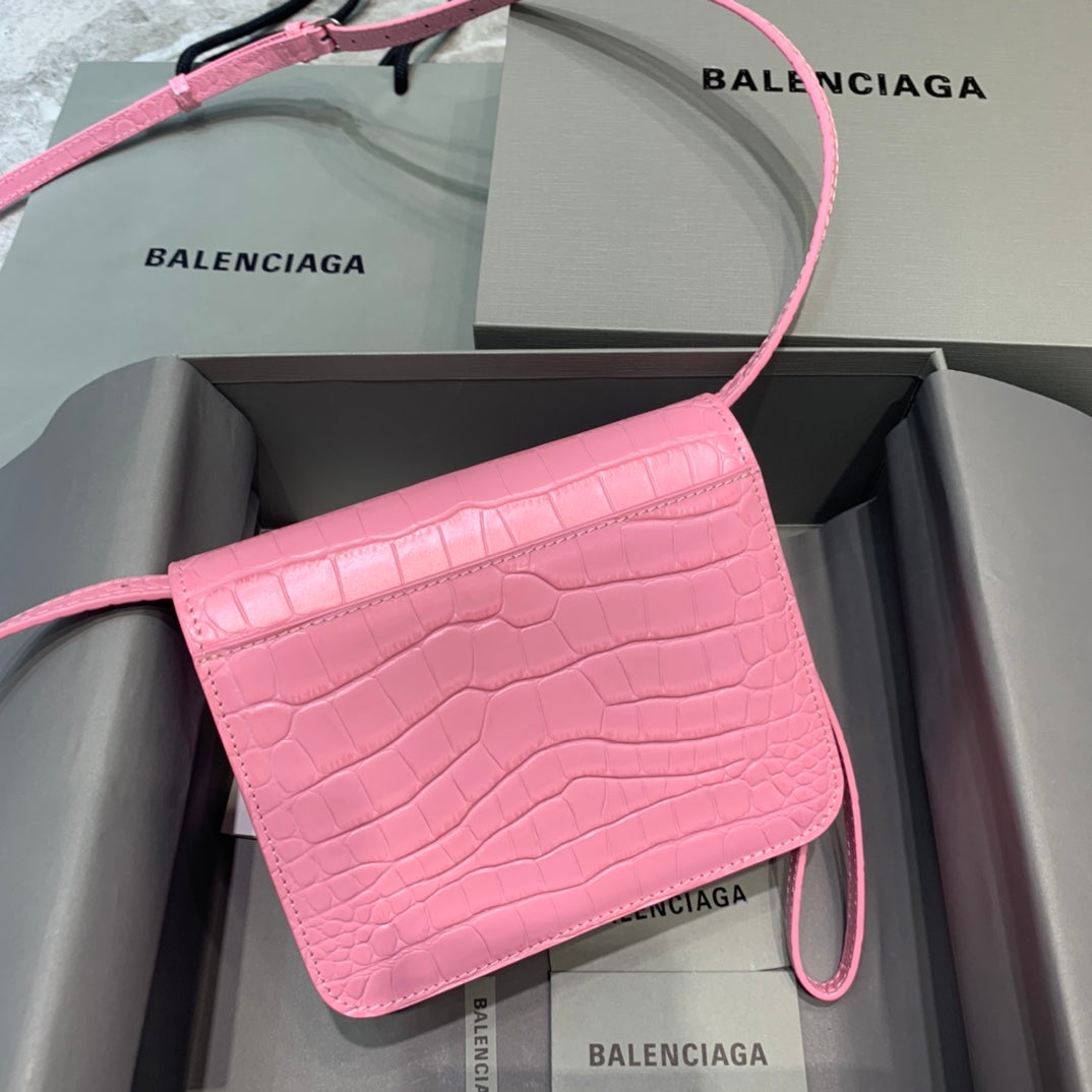 Top Quality Bolso Bandolera B In Pink, For Women, Bags 7in/18cm