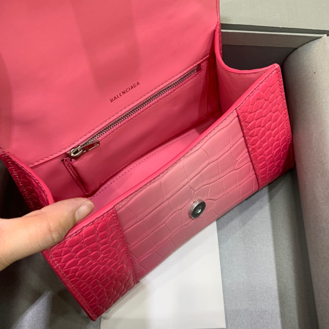Top Quality Hourglass Small Handbag In Pink, For Women, Bags 9in/23cm 5935462107U5812