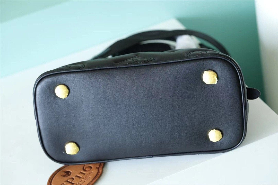 Top Quality Alma BB Bag Handbags, Shoulder and Cross Body Bags For Women In Black 9.6in/25cm Top Quality M59793
