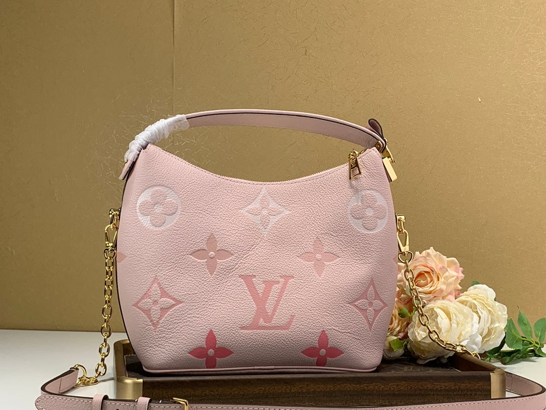 Top Quality MarsTop Qualityallow Hobo Bag Monogram Empreinte Pink For Women, Shoulder And Crossbody Bags 9.4in/24cm Top Quality M45697