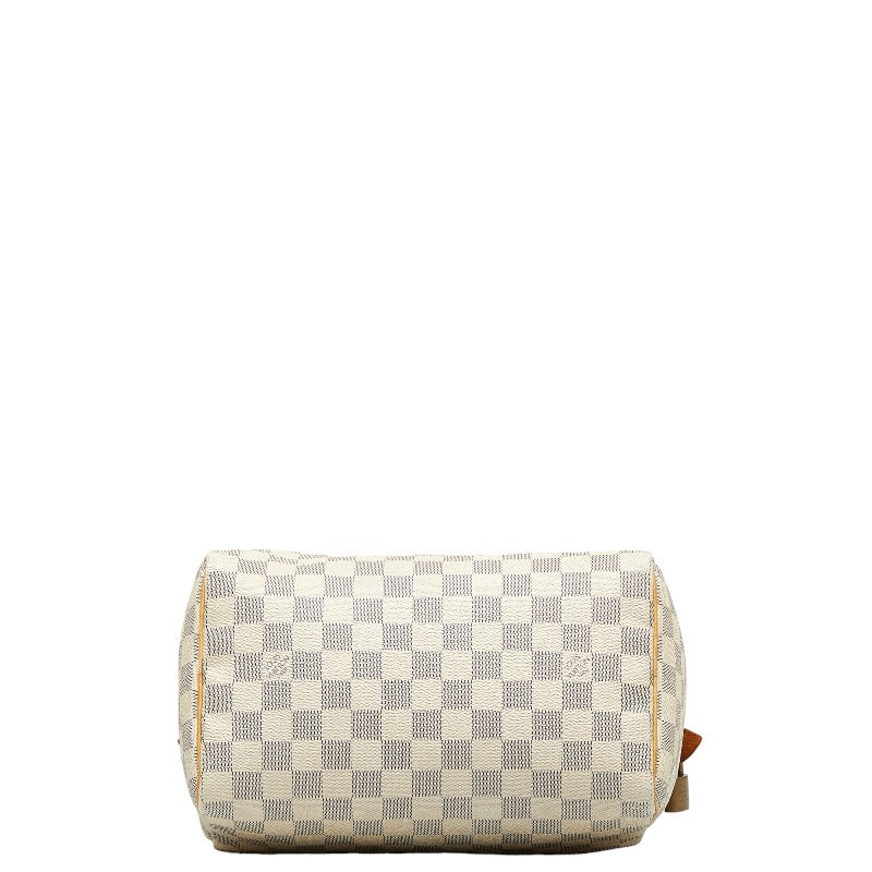 Louis Vuitton Damiere Azur Speed 25 Bag Mini Boston Bag N41371 White PVC Leather Louis Vuitton