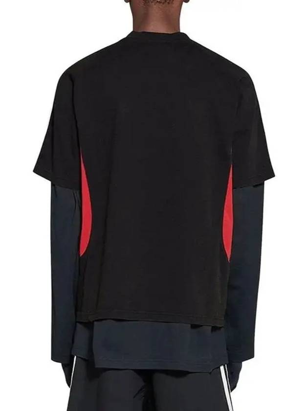 Luxury Balenciaga Trending 2025 Logo Print Medium Fit Short Sleeve T-Shirt Black