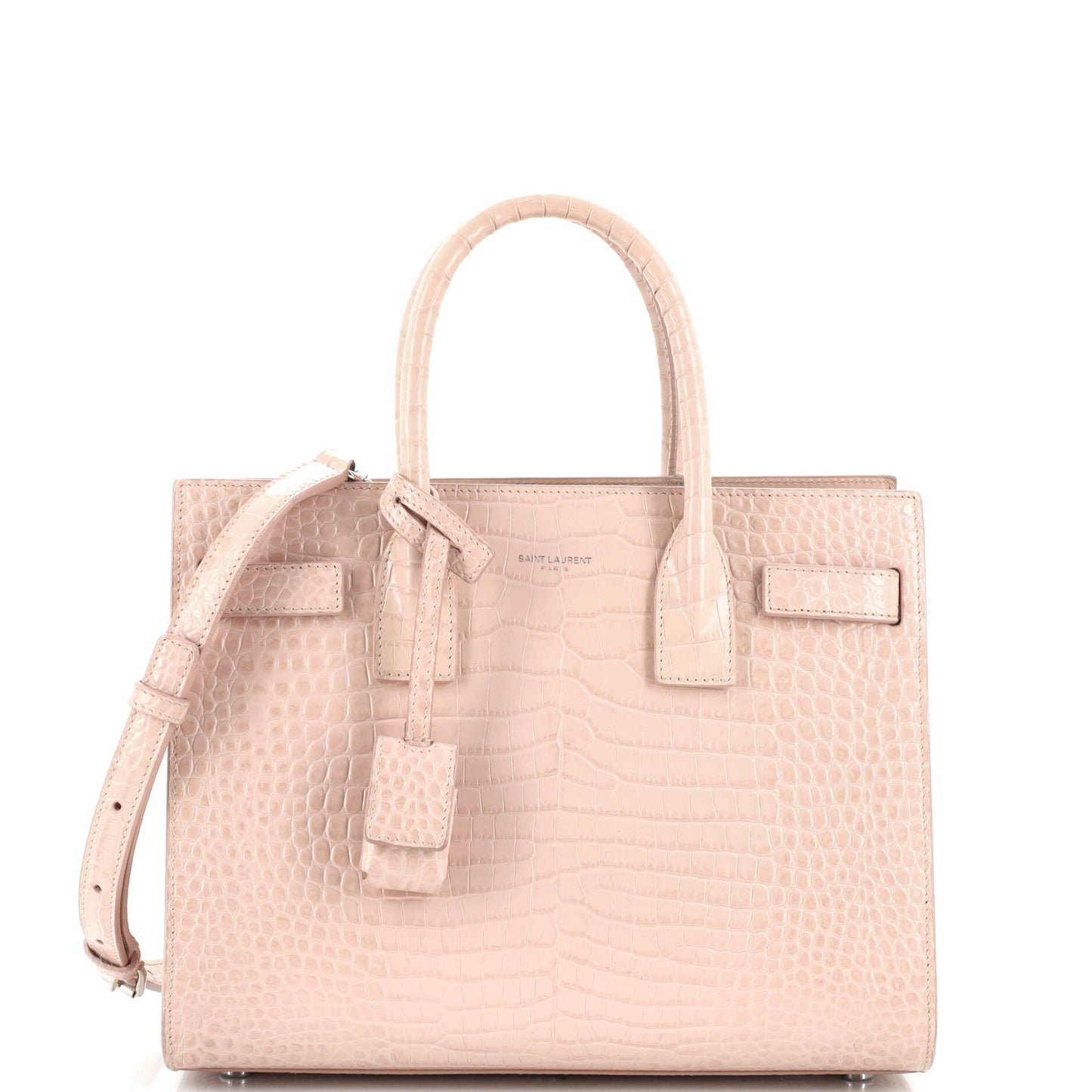 Luxury Saint Laurent Trending 2025 Sac de Jour NM Bag Crocodile Embossed Leather Baby