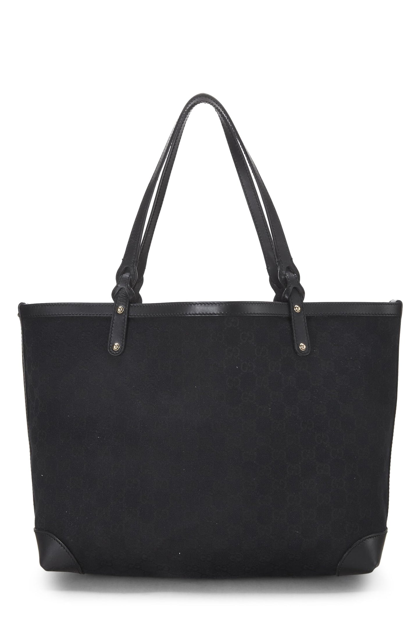 Gucci, Black Original GG Canvas Craft Tote, Black