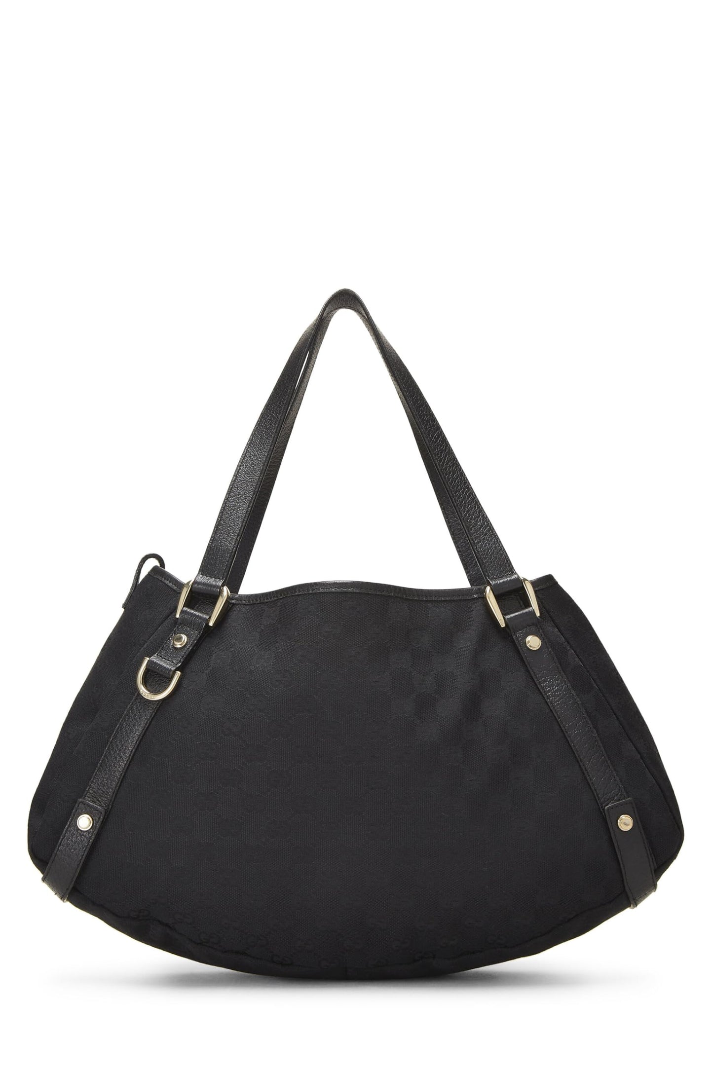 Gucci, Black Original GG Canvas Abbey Tote, Black