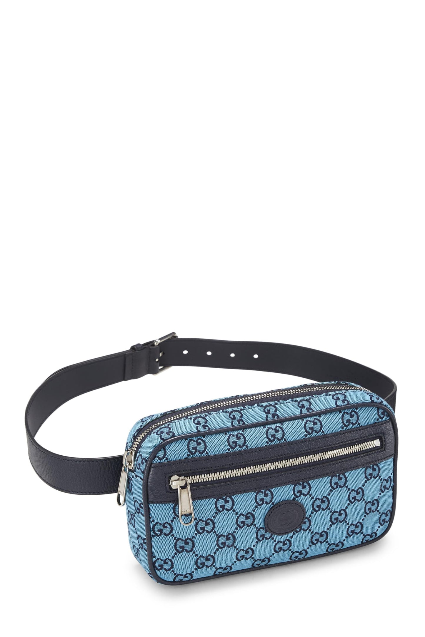 Gucci, Blue GG Marmont Canvas Belt Bag, Blue
