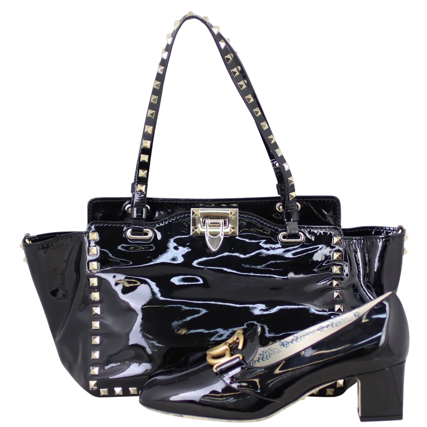 Valentino Rockstud Tote Small