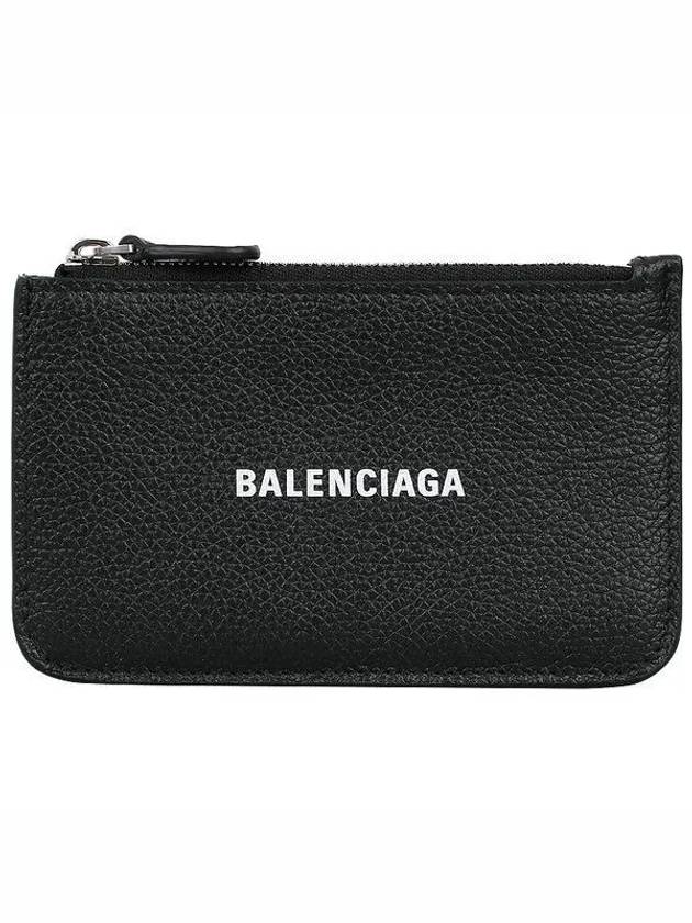 Luxury Balenciaga Trending 2025 Cash Large Long Coin Card Wallet Black