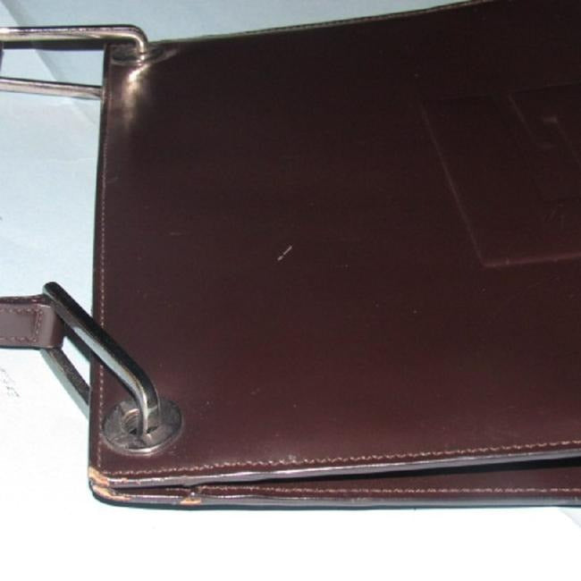 Gucci Brown Patent Leather Shoulder Bag