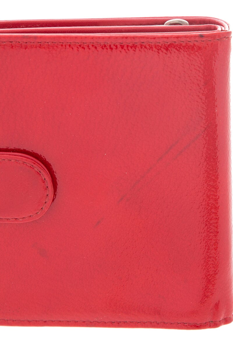 Chanel 2008/09 Red Patent Leather Wallet
