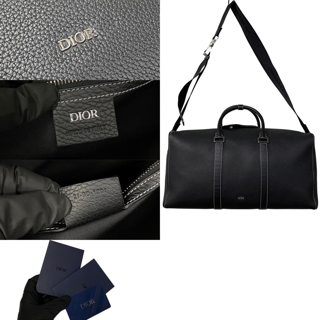Dior Leather Lingot 50 Bag Leather Travel Bag in Excellent condition