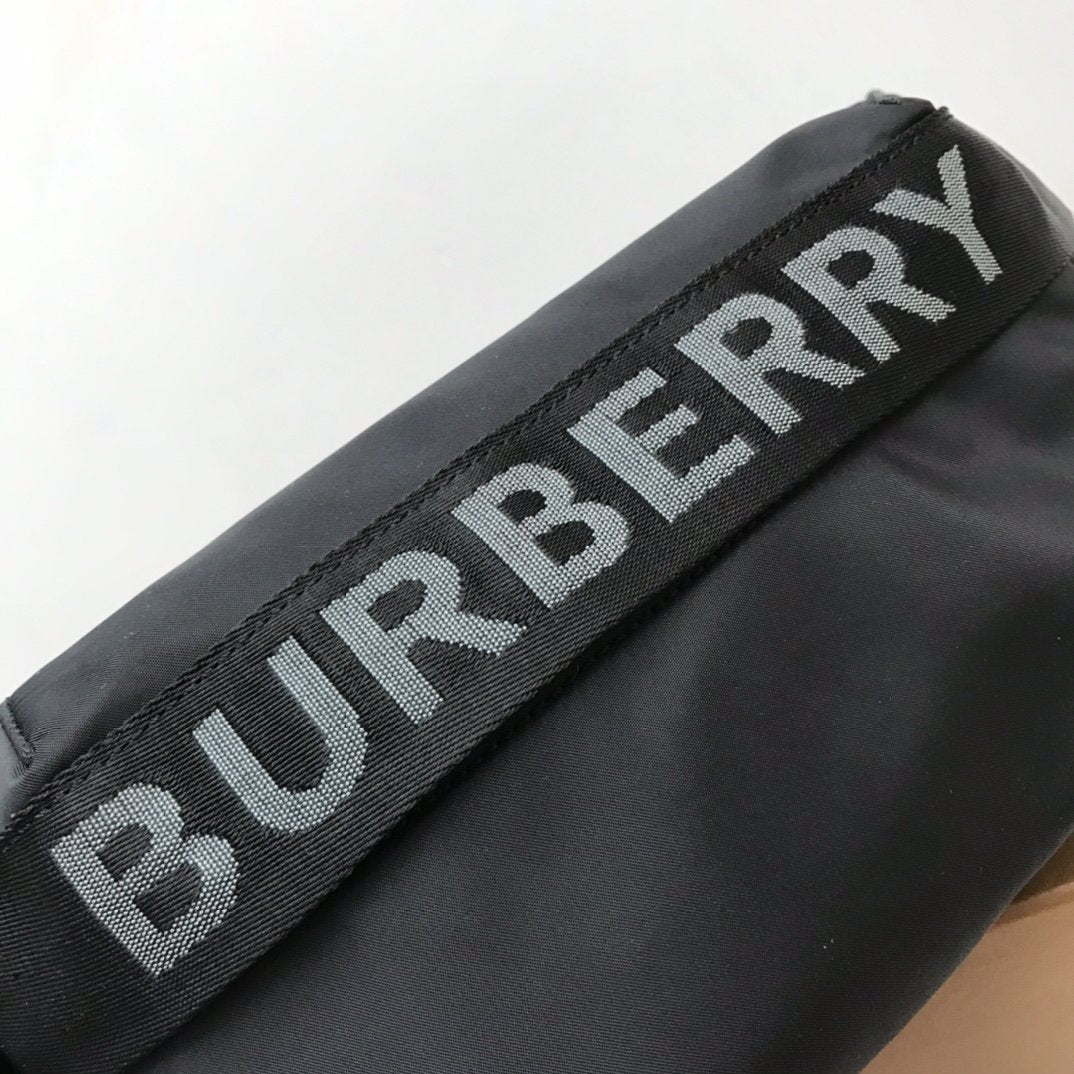 Top Quality Logo Detail Econyl Sonny Bum Bag Black For Men, Bags 12.2in/31cm