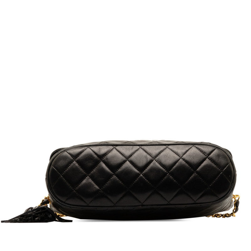 Chanel Coco Tucson Chain Shoulder Bag Black G CHANEL