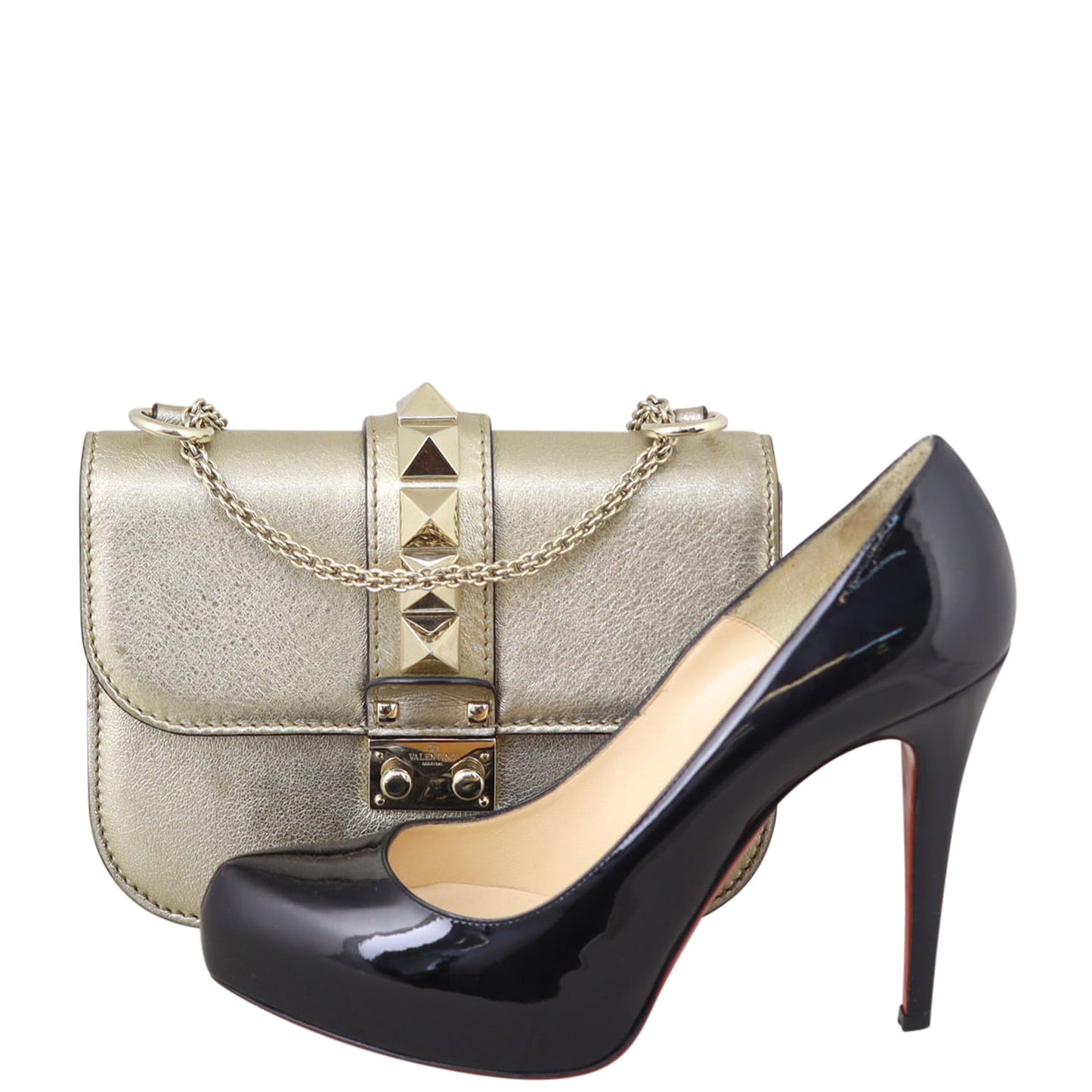 Valentino Glam Lock Small Shoulder Bag