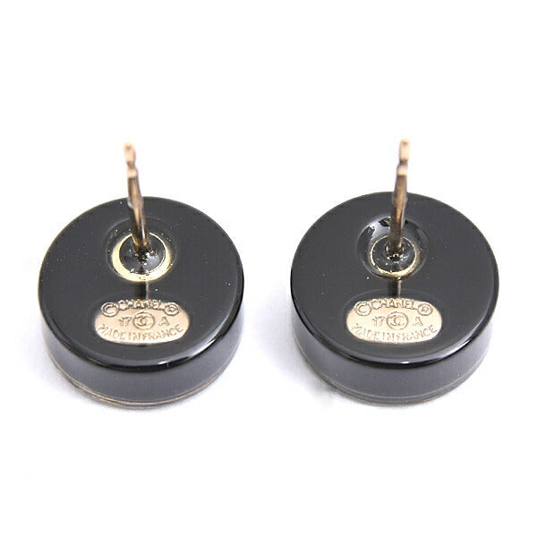 Chanel Coco Mark Round Earrings