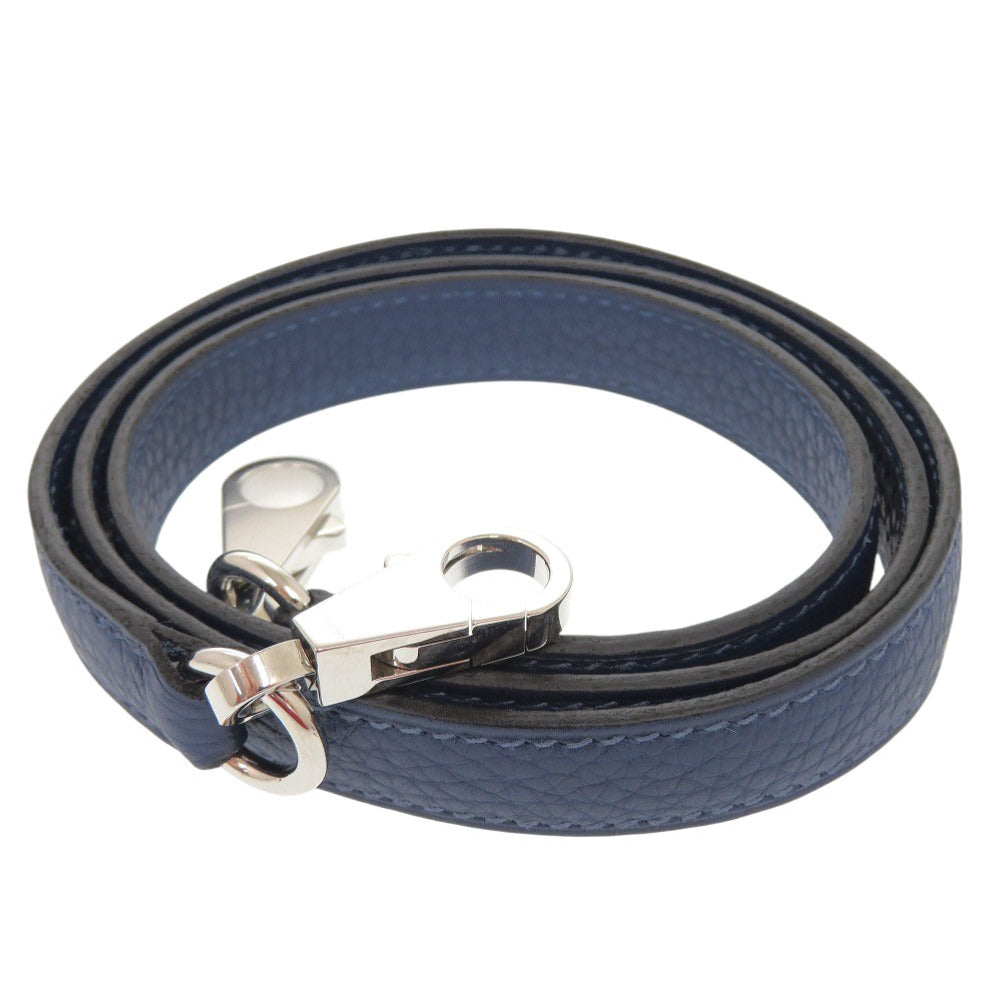 HERMES Shoulder strap Taurillon Clemence deep blue Kelly strap Women d