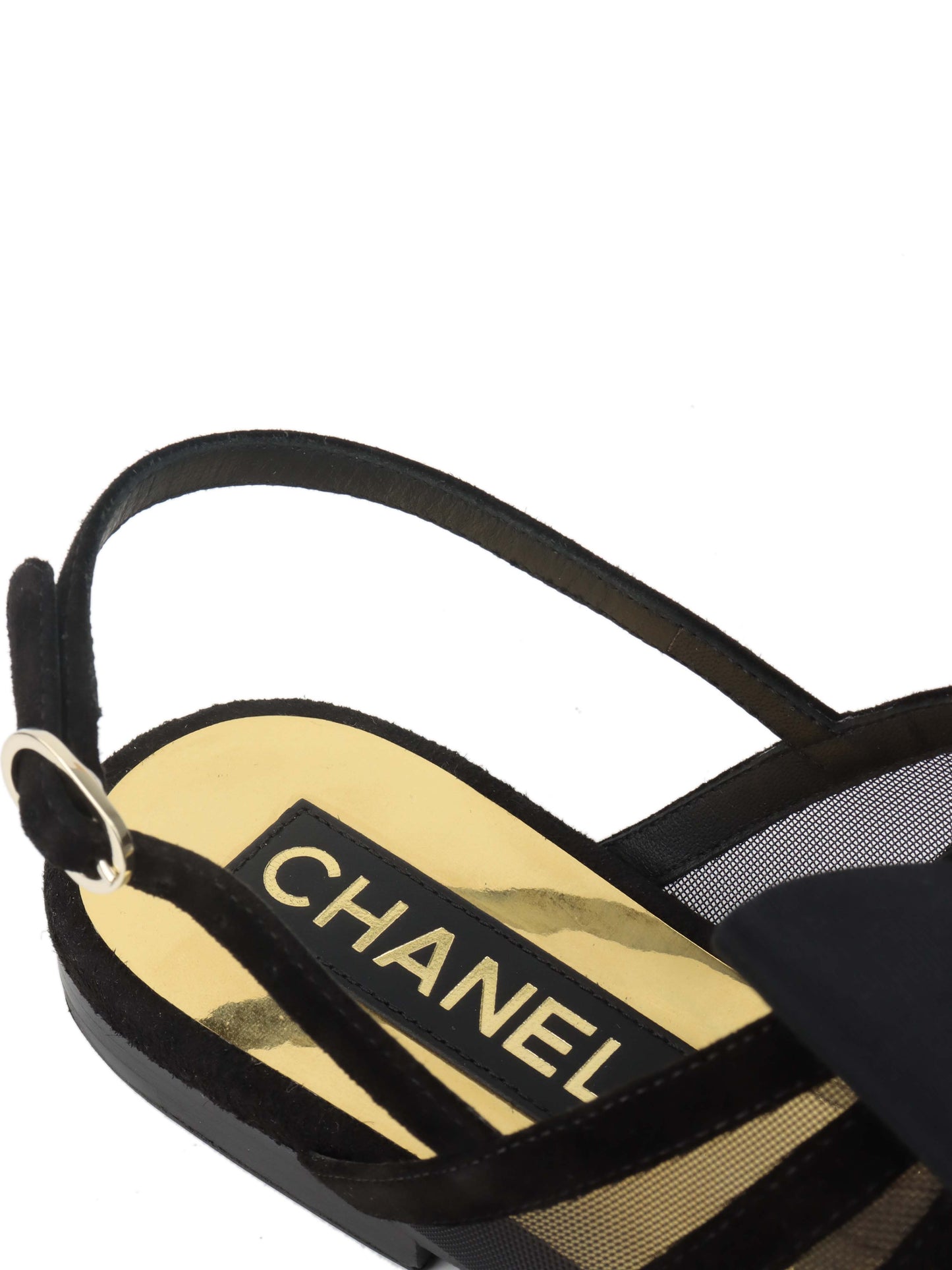 Chanel Black Sandals 38.