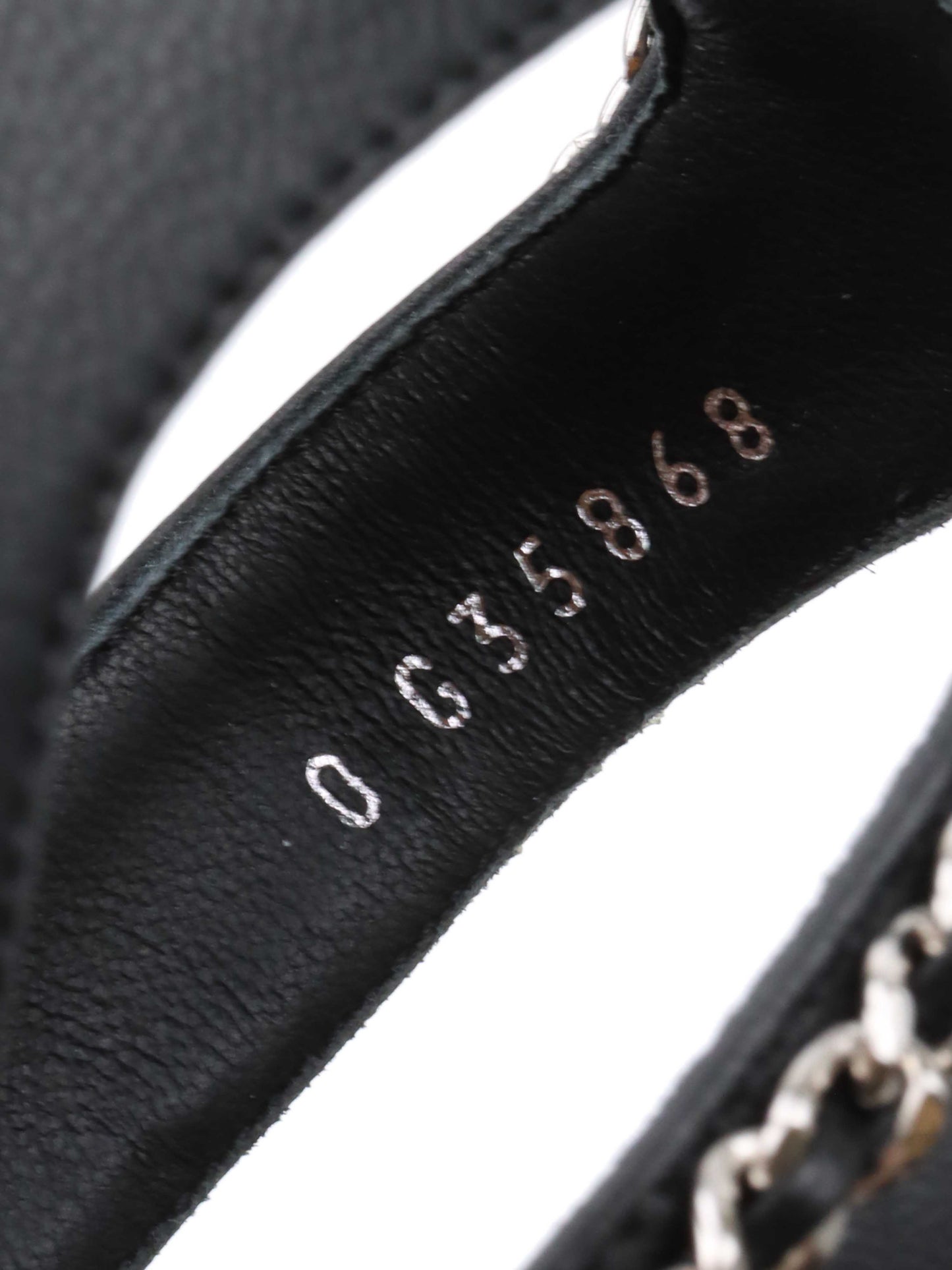 Chanel Wooden Wedge Chain Sandals 38.