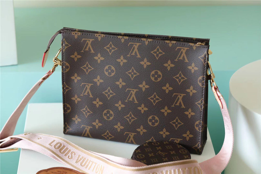 Top Quality Pochette Double Monogram Canvas For Women, Womens Bags, Shoulder And Crossbody Bags 10.2in/26cm Top Quality