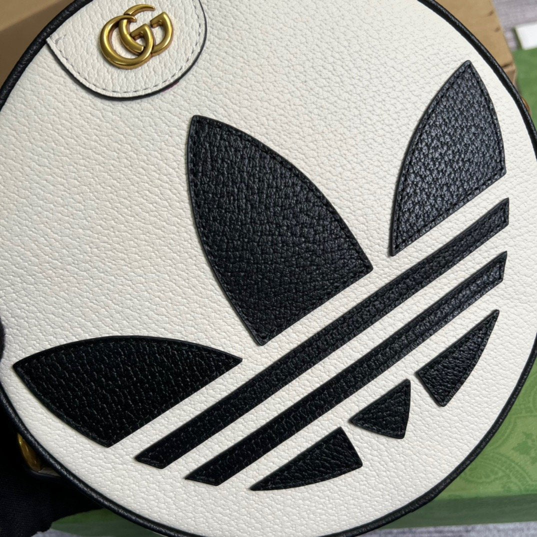 gg x Adidas Ophidia Shoulder Bag White For Women, Women’s Bags 8in/22cm gg 702626 DJ24T 8847