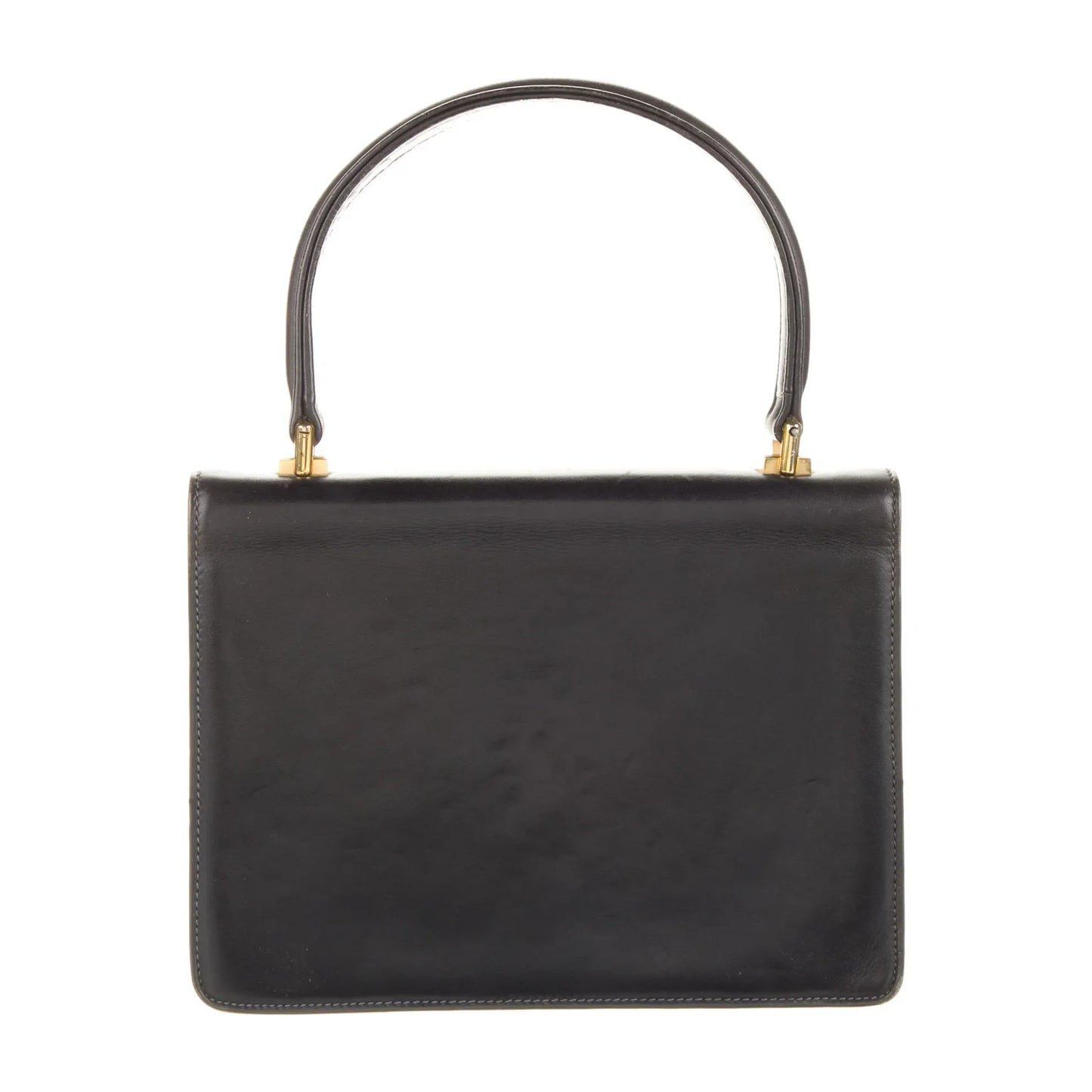 mod leather Gucci Kelly bag with gold engraved GG bar latch clasp