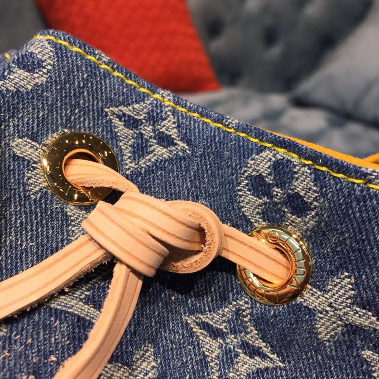 Top Quality Backpack 30cm Monogram Denim Canvas Spring/Summer Collection M44460, Blue