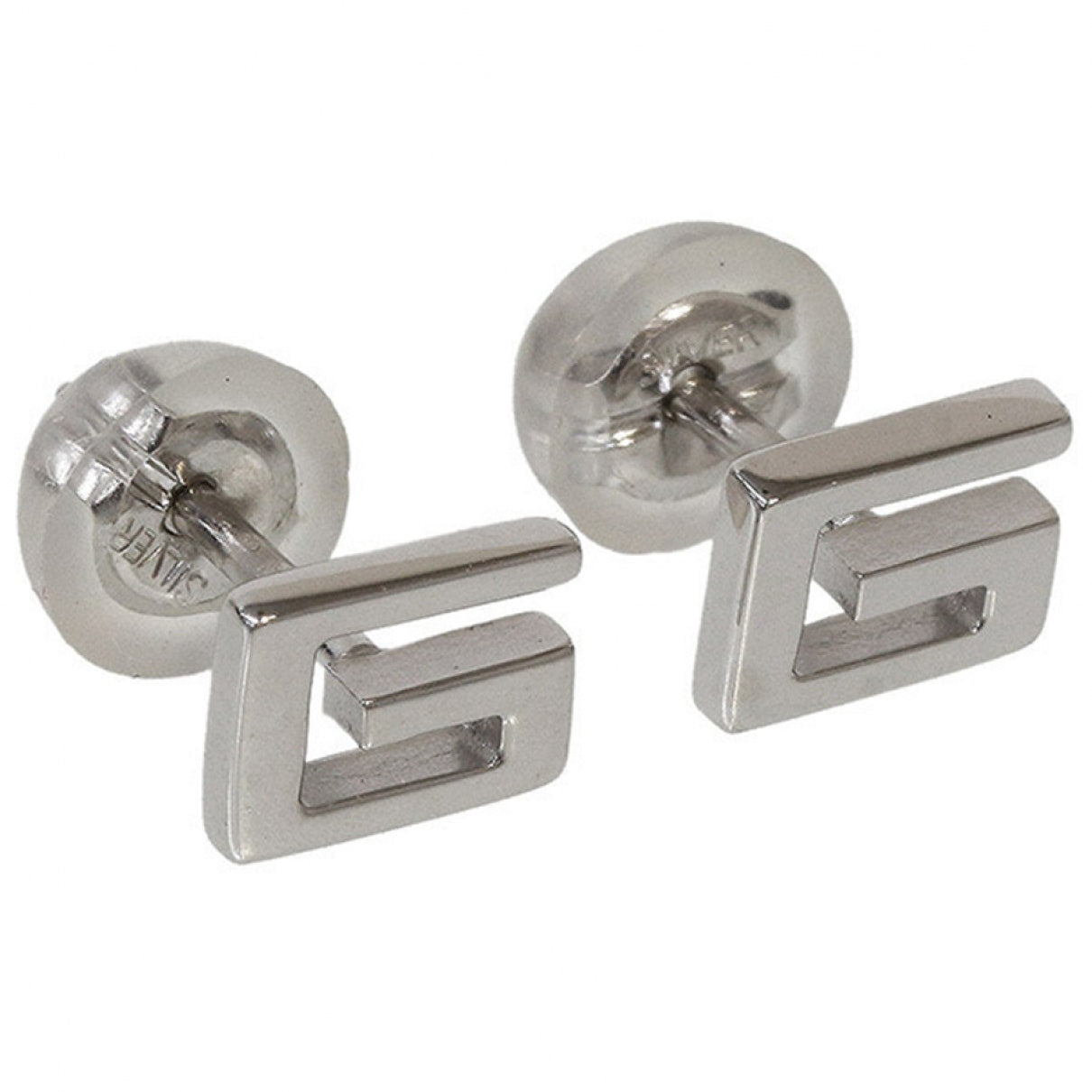 Gucci silver white gold earrings