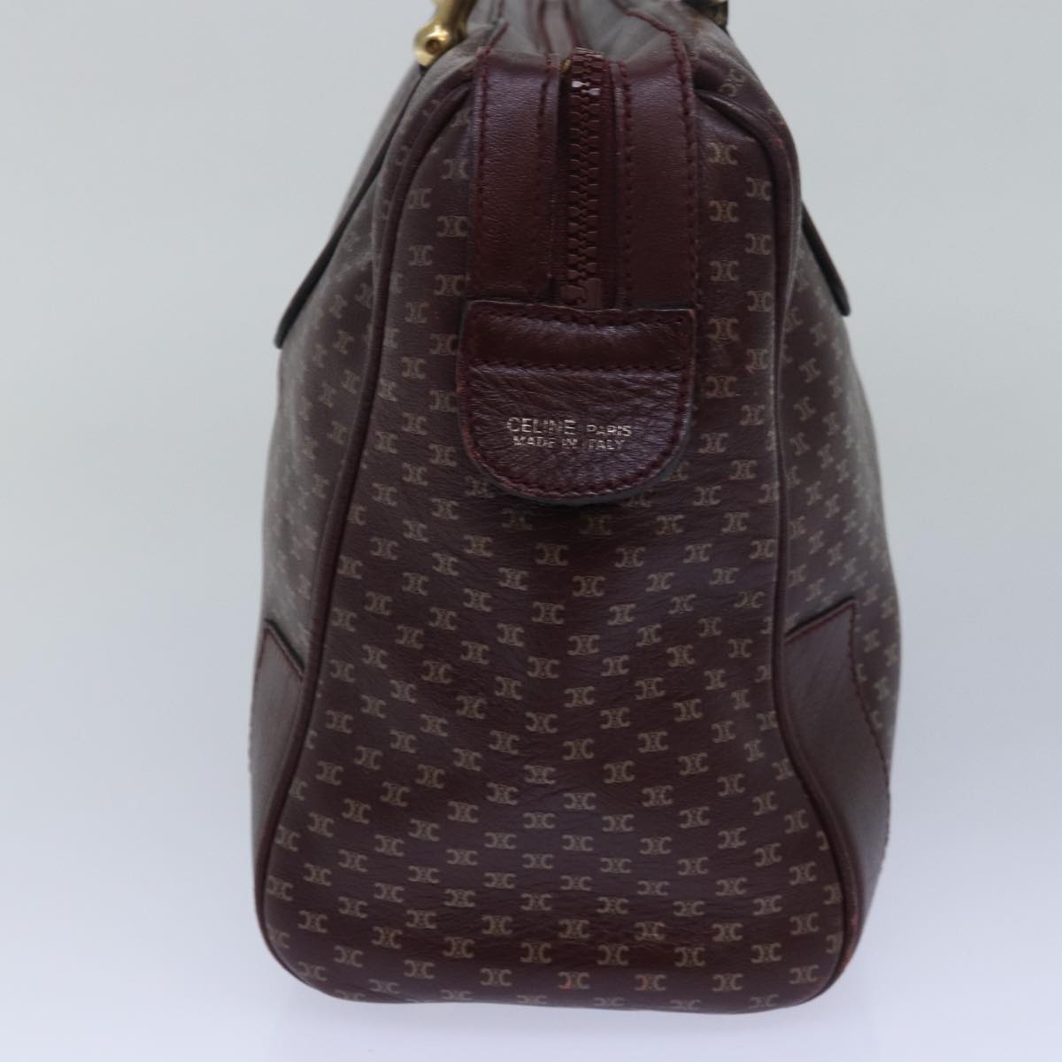 Luxury CELINE Macadam Canvas Hand Bag Red 80955