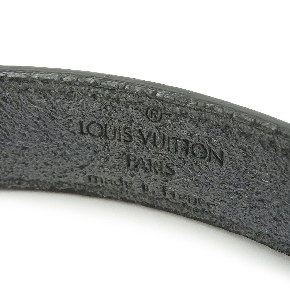 LOUIS VUITTON bracelet M64447 leather black Brasserie Vous Good Luck Women