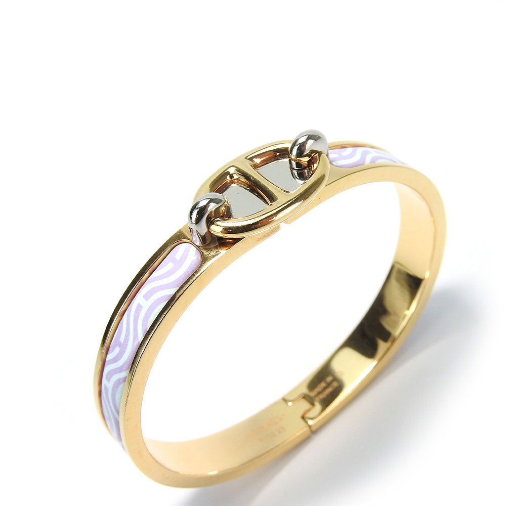 HERMES Bangle metal gold Chene Dunkle Mini Click Women d