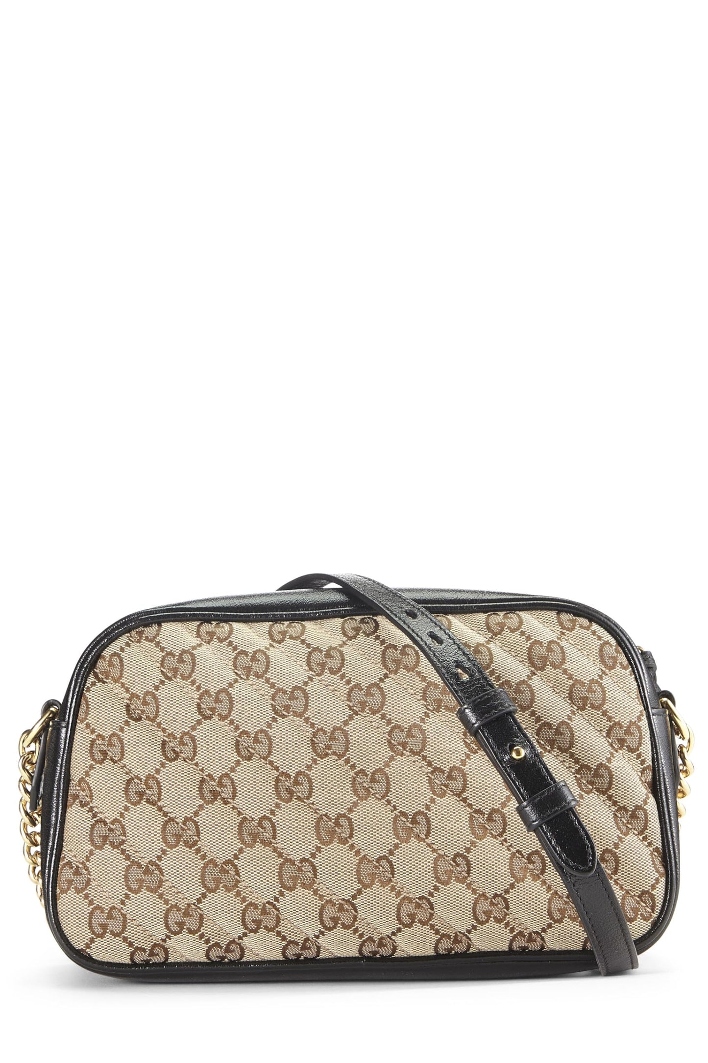 Gucci, Black Original GG Canvas Marmont Crossbody Small, Black