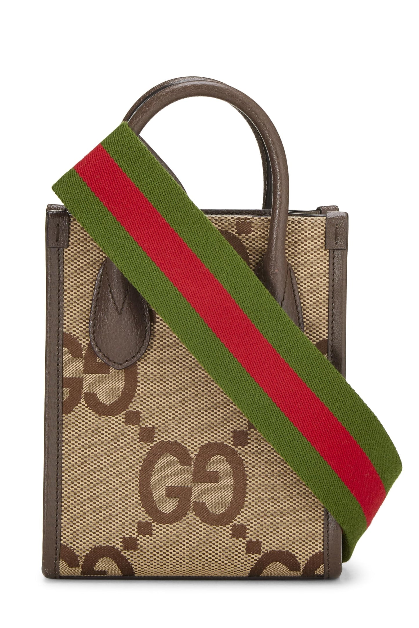 Gucci, Brown Jumbo GG Canvas Tote Mini, Brown