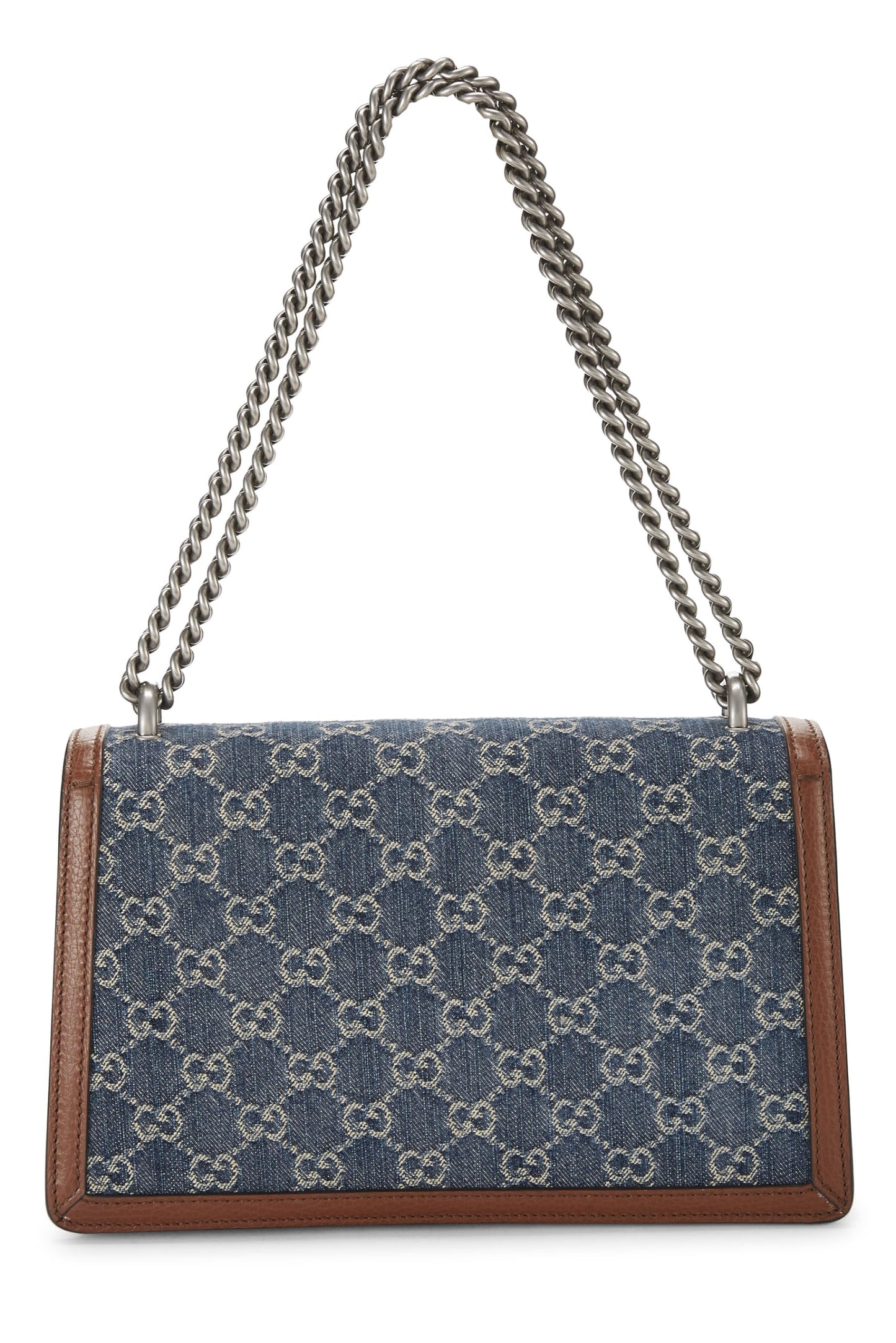 Gucci, Blue Denim Dionysus Shoulder Bag Small, Blue