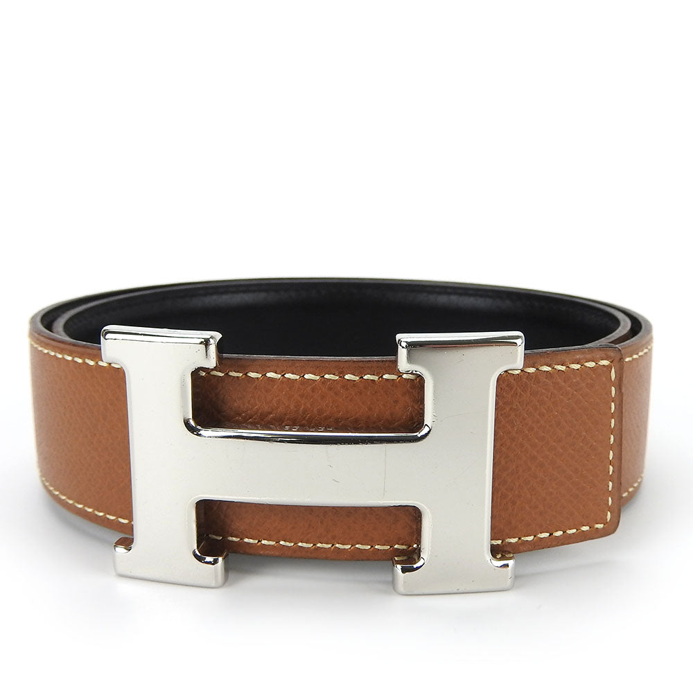 HERMES belt Courchevel , Box calf gold Constance Women d