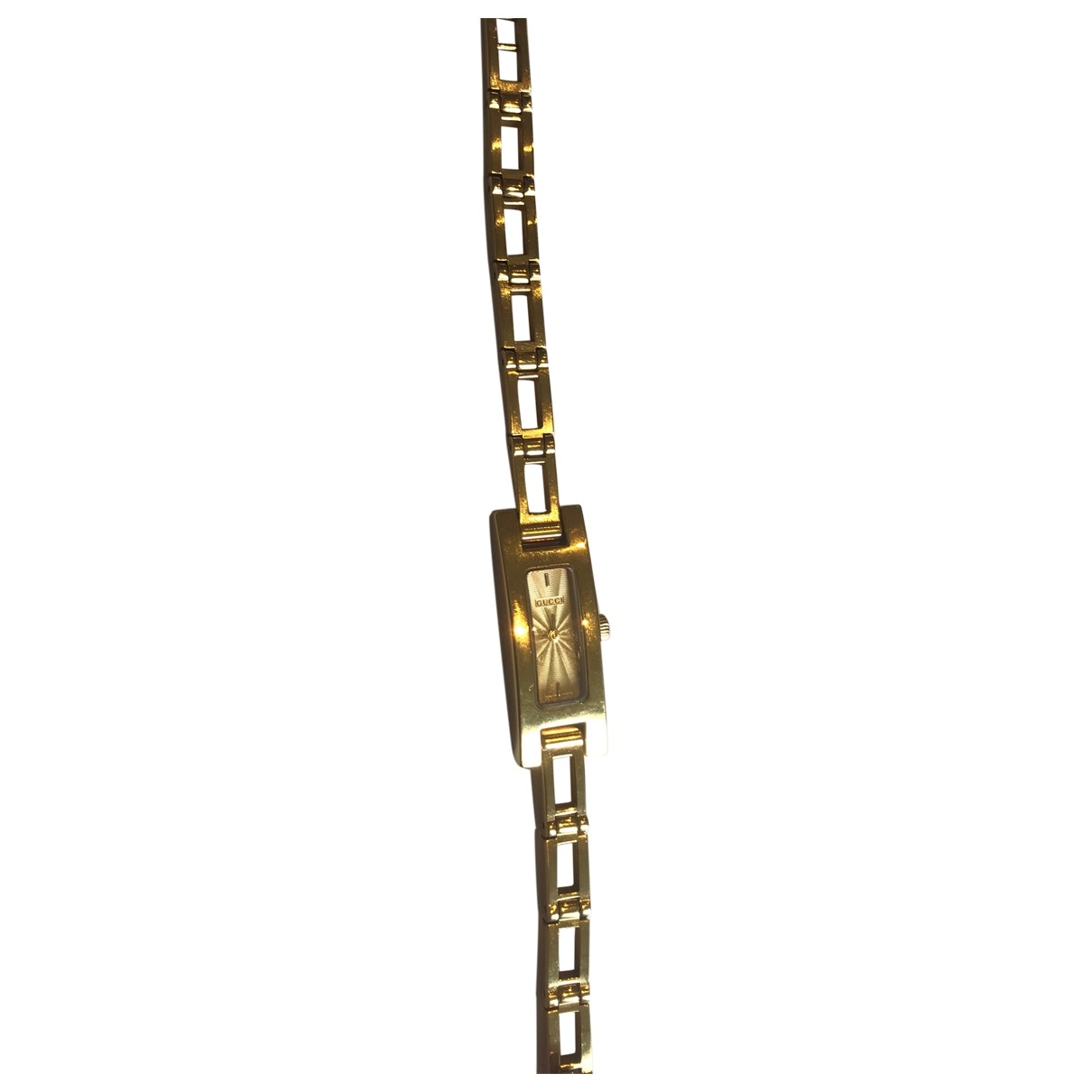Gucci gold steel watch