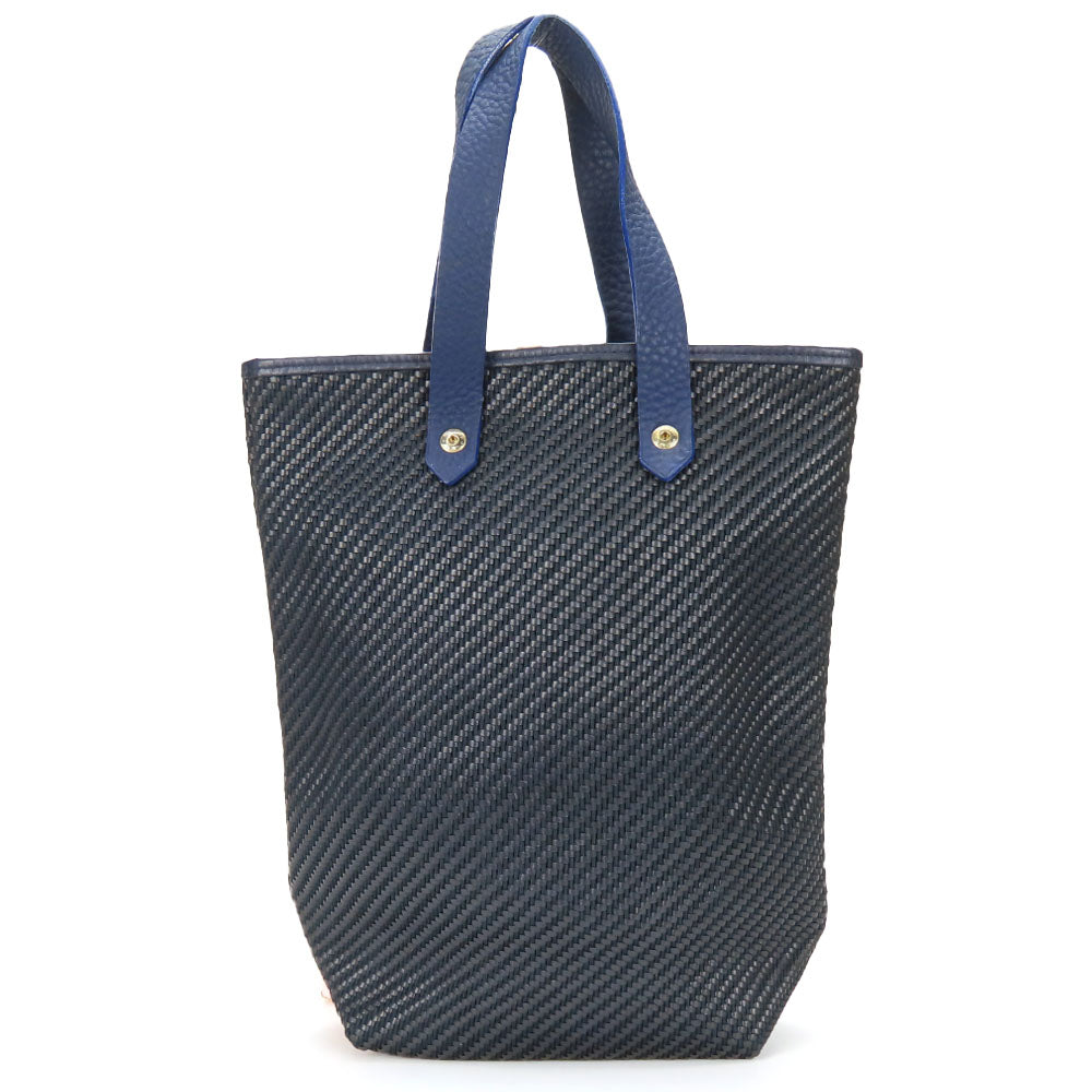 HERMES Tote Bag Leather, Polyester Navy Amedabadiago PM unisex(Unisex) d