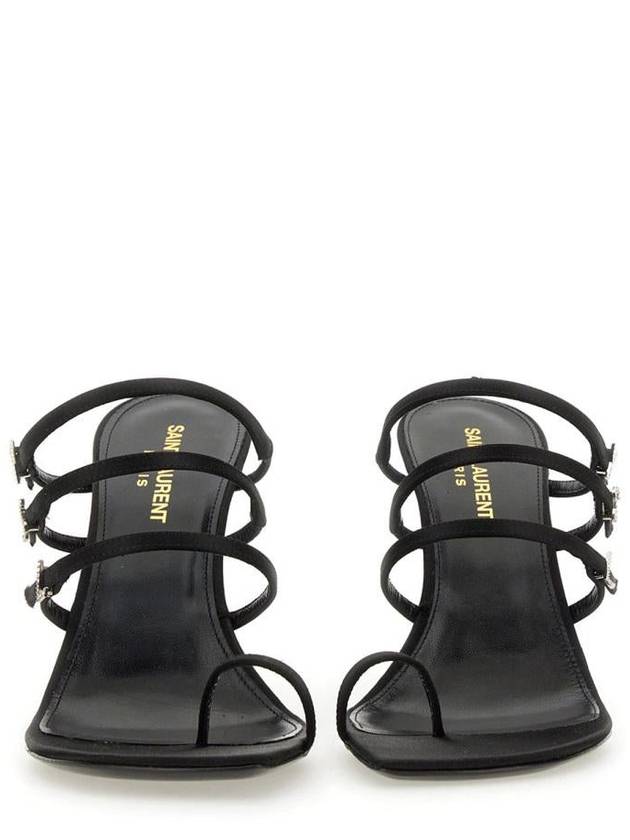 Luxury Saint Laurent Trending 2025 Sandals 7752149QNAG1000 BLACK