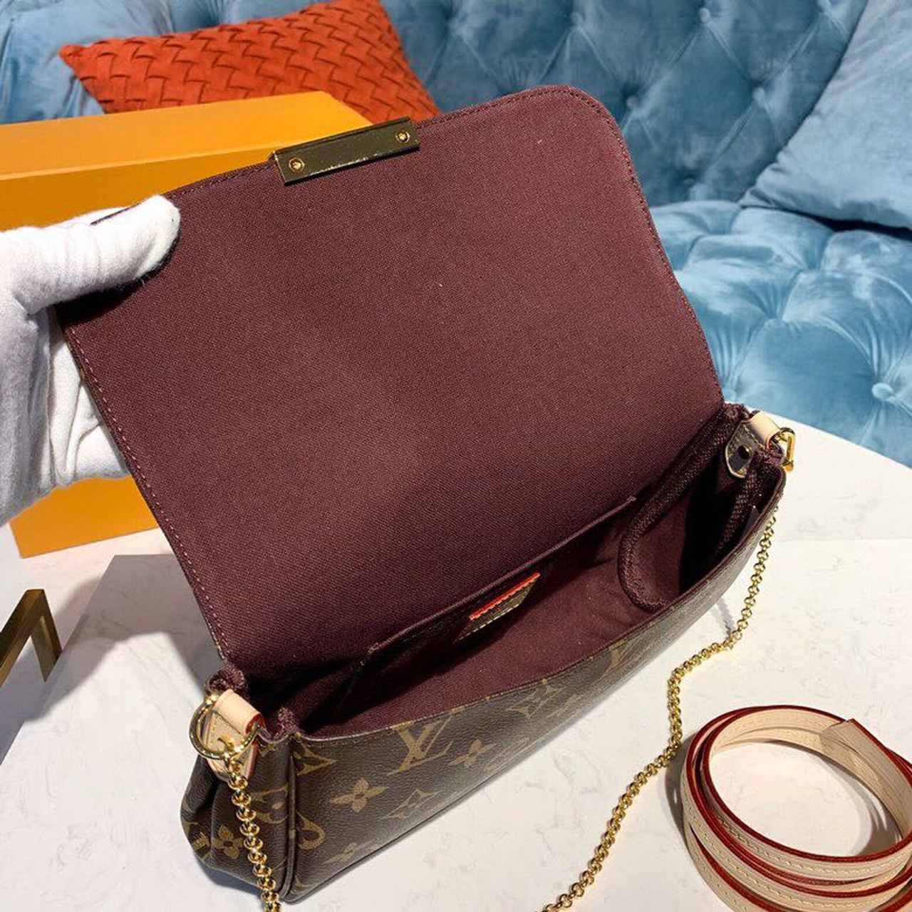 Top Quality Favorite PM Monogram Canvas For Women, Womens Handbags, Shoulder And Crossbody Bags 10.2in/26cm Top Quality M40717