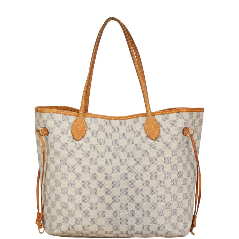 Louis Vuitton Damier Azur ark MM Tote Shoulder Bag N51107 White Ivory PVC Leather Louis Vuitton