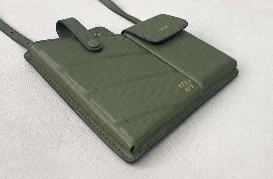 Top QualityTop Quality Bustine 2 Pockets Mini Olive Bag For Woman 16cm/6in