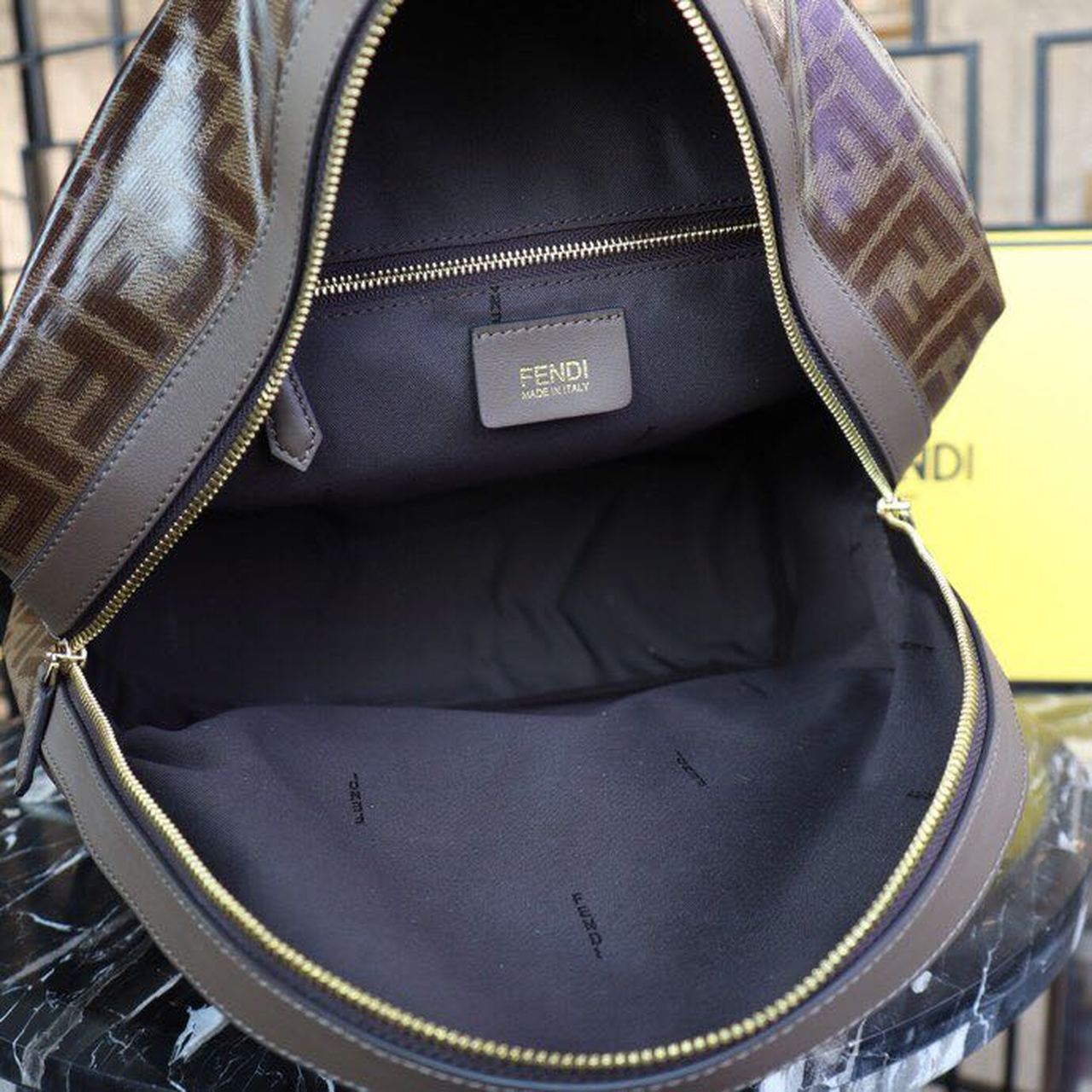 Top QualityTop Quality Mania Backpack Brown For Women/Men, Women’s/Men’s Bags 14.5in/37cm FF 7VZ042A5N7F15HG