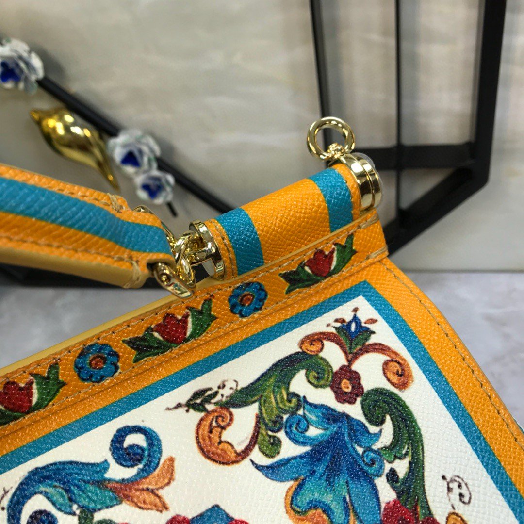 Top Quality 90s Sicily Bag With Logo Print Multicolor For Women 10.2in/26cm Top Quality