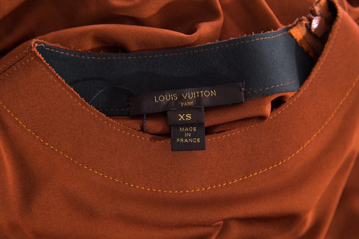 Louis Vuitton Burnt Orange Sleeveless Blo SZ XS