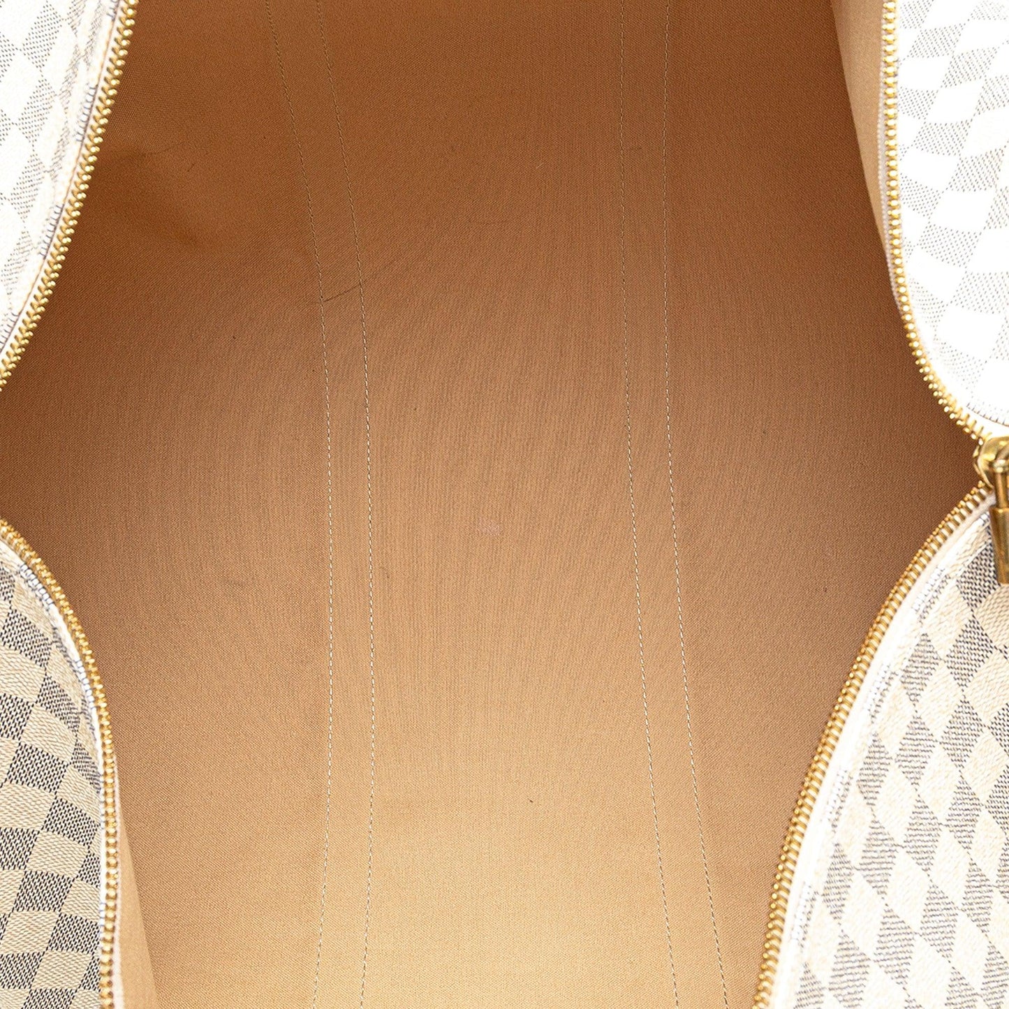White Louis Vuitton Damier Azur Keepall Bandouliere 55 Travel Bag