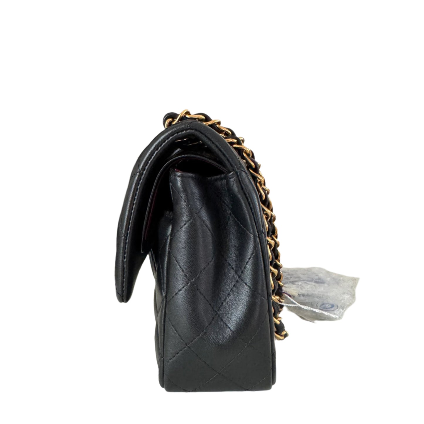 Chanel Classic Flap Medium Black Lambskin Leather with 24k Gold HW, 1991-1994